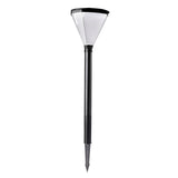 Modern Geometric Solar Powered Outdoor Pathway Post Lights Waterproof LED Garden Bollard Lamp