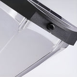 Modern Geometric Solar Powered Outdoor Pathway Post Lights Waterproof LED Garden Bollard Lamp