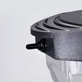 Modern Geometric Solar Powered Outdoor Pathway Post Lights Waterproof LED Garden Bollard Lamp