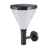 Modern Geometric Solar Powered Outdoor Wall Sconce Waterproof LED Porch Light for Garden Villa