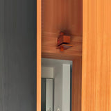 Modern Geometric Solid Wood Wall Sconce LED Rectangular Tower Wall Lamp for Indoor Spaces