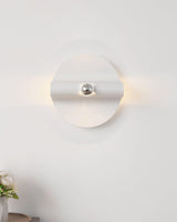 Modern Geometric Space Wall Sconce Chrome Indoor Lighting for Bedroom and Hallway