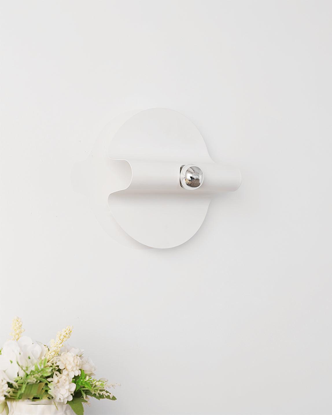 Modern Geometric Space Wall Sconce Chrome Indoor Lighting for Bedroom and Hallway