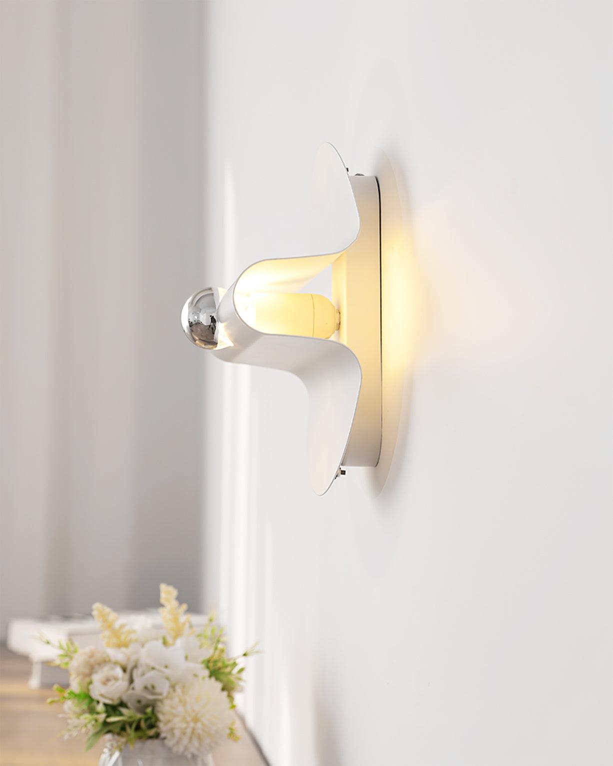 Modern Geometric Space Wall Sconce Chrome Indoor Lighting for Bedroom and Hallway