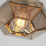 Modern Geometric Stainless Steel Pendant Light Electroplated Nordic Ceiling Lamp for Living Room Dining