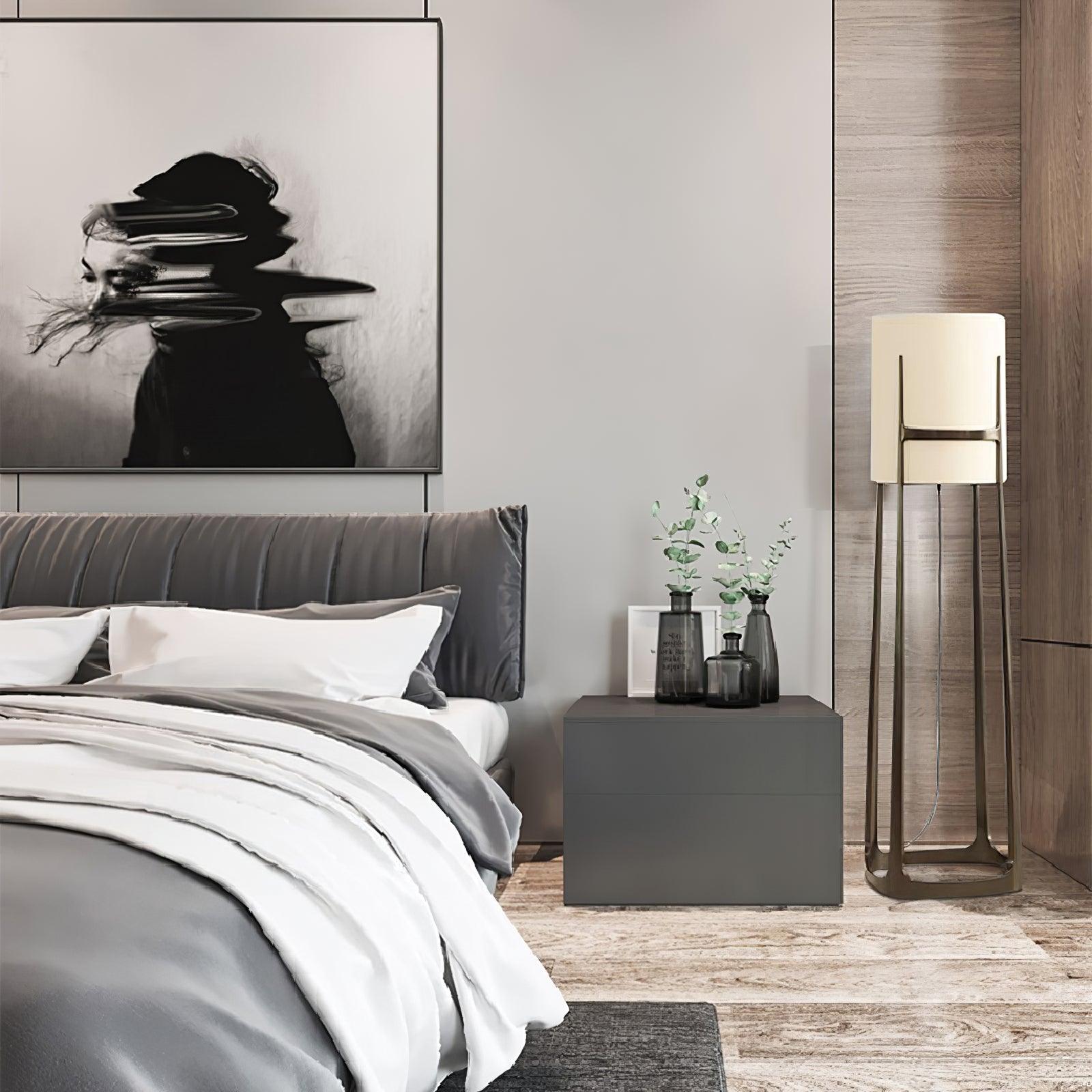 modern-geometric-standing-lamp-with-white-fabric-shade-in-brushed-bronze-finish