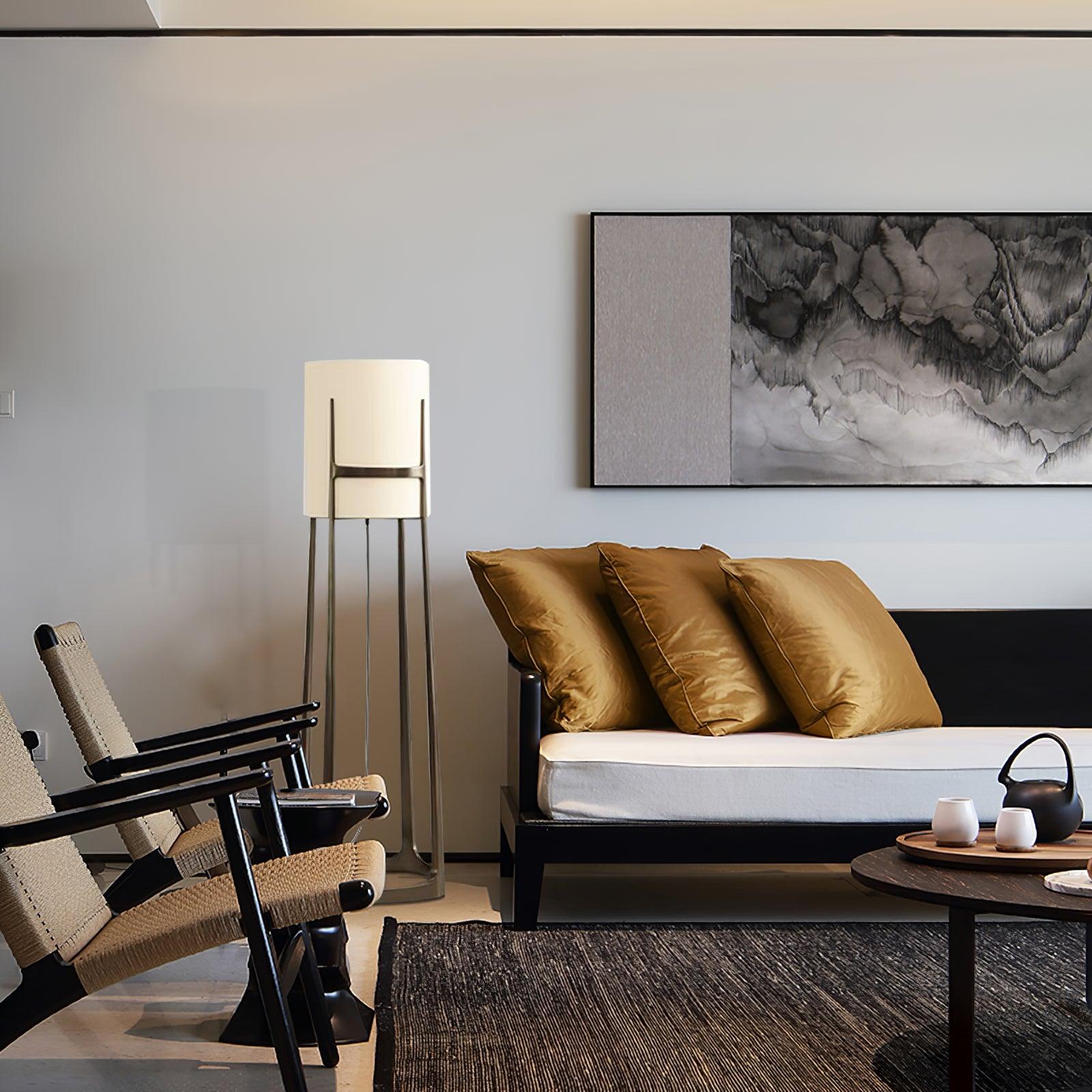 modern-geometric-standing-lamp-with-white-fabric-shade-in-brushed-bronze-finish