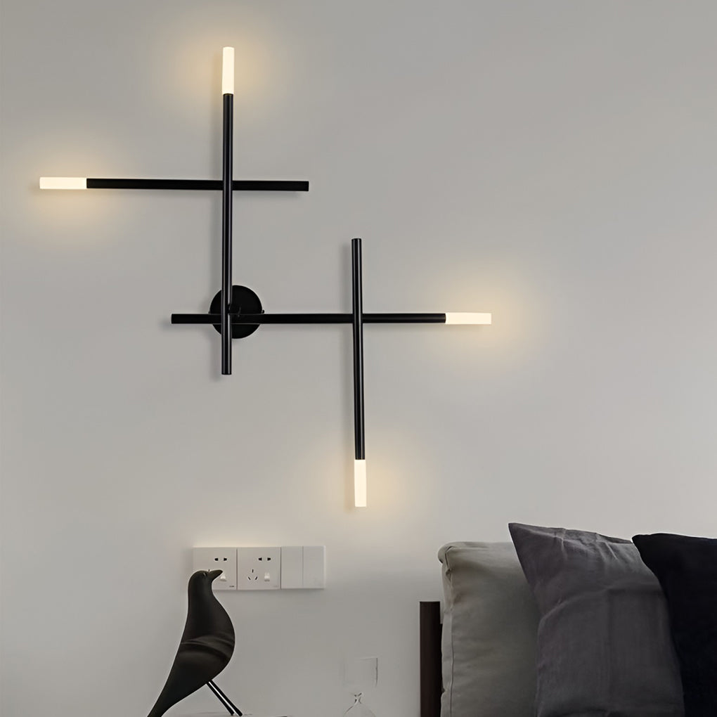 Modern Geometric Strip LED Wall Lamp Contemporary Minimalist Sconce Lighting