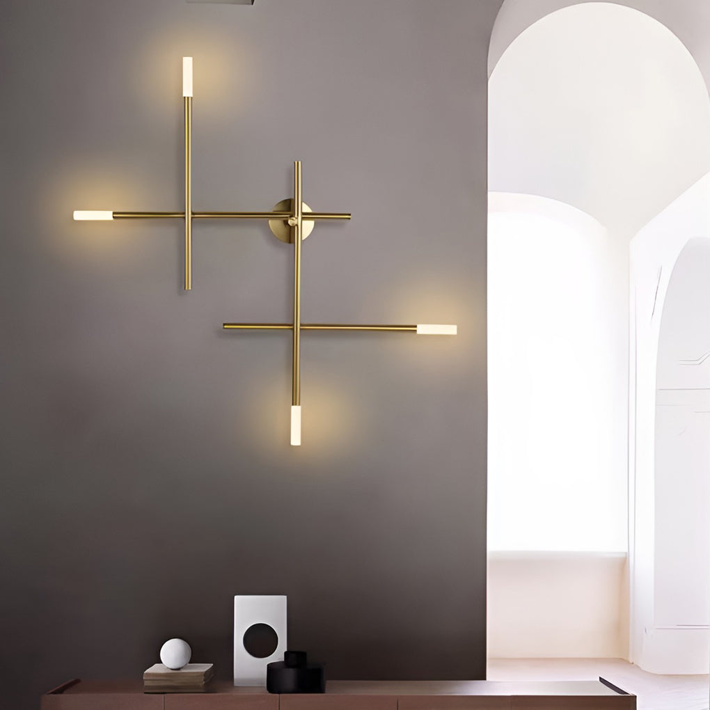 Modern Geometric Strip LED Wall Lamp Contemporary Minimalist Sconce Lighting