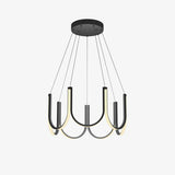 Modern Geometric U Shaped LED Pendant Light for Contemporary Dining and Living Spaces
