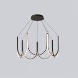 Modern Geometric U Shaped LED Pendant Light for Contemporary Dining and Living Spaces