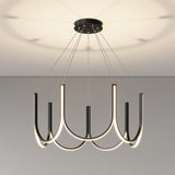 Modern Geometric U Shaped LED Pendant Light for Contemporary Dining and Living Spaces