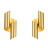 Modern Geometric Up and Down Wall Light Fixture Symmetrical Sconce Set of 2