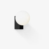 Modern Geometric Wall Mounted Lamp with Opal Glass Globe Set of 2 for Living Room and Bedroom