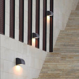 Modern Geometric Waterproof Exterior Wall Sconce IP65 Aluminum Outdoor Lighting for Porch Garden
