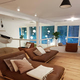 Modern GeoWeave Geometric LED Pendant Light with Adjustable Cable for Minimalist Interiors