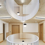 Modern GeoWeave Geometric LED Pendant Light with Adjustable Cable for Minimalist Interiors