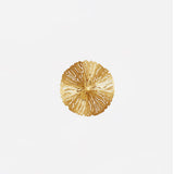 Modern Gilded Lotus Leaf Wall Sconce Artistic Golden Stainless Steel LED Lighting Fixture