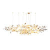 Modern Ginkgo Cloud Chandelier with Handcrafted Porcelain Leaves for Warm Artistic Lighting