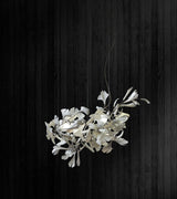Modern Ginkgo Leaf Porcelain Chandelier Luxury Ceramic Candelabrum Lighting