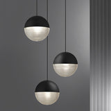 Modern Glass Ball Globe LED Pendant Light Nordic Chandelier for Dining Room Living Room