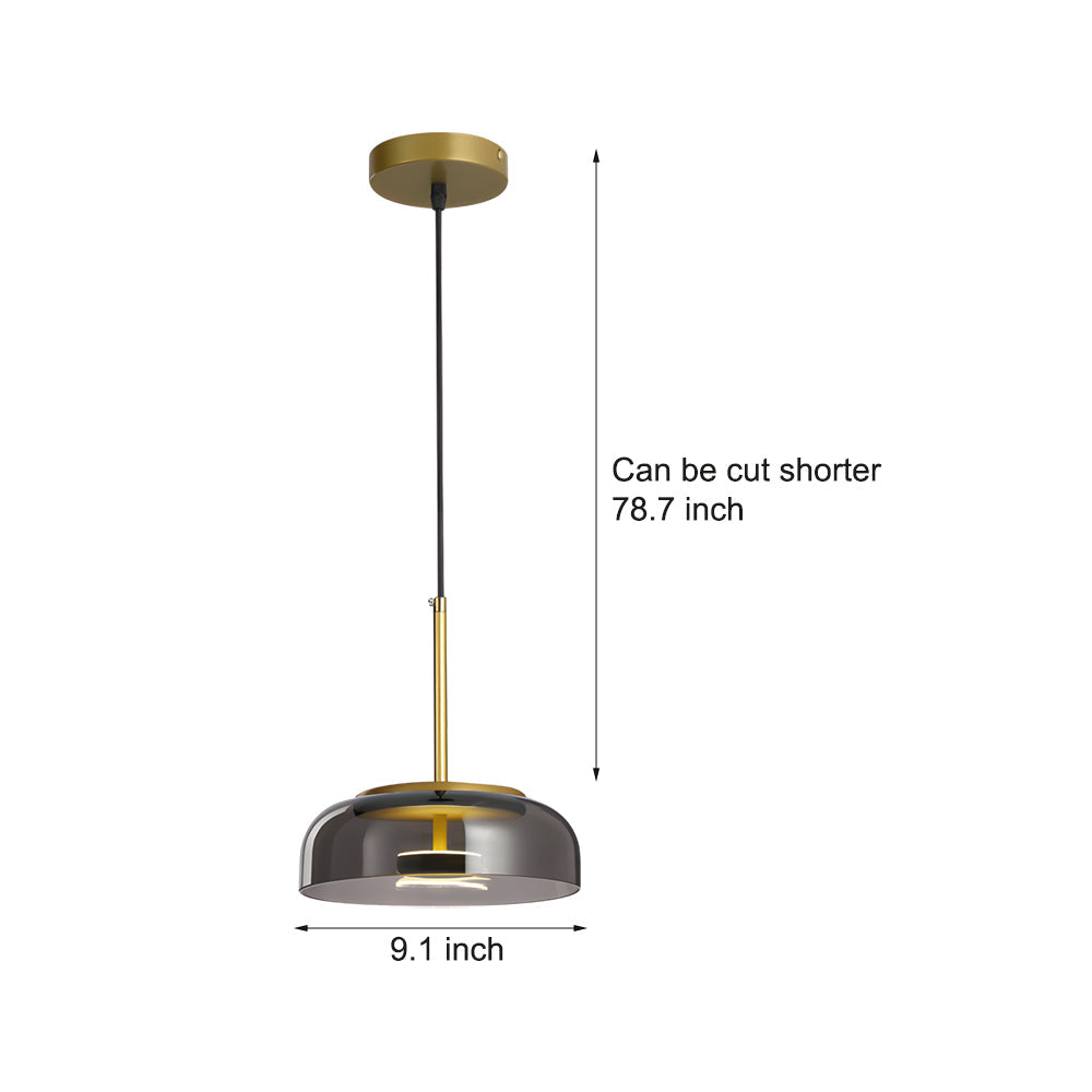 Modern Glass Biossi Pendant Light Nordic LED Hanging Lamp for Living Room
