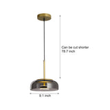 Modern Glass Biossi Pendant Light Nordic LED Hanging Lamp for Living Room
