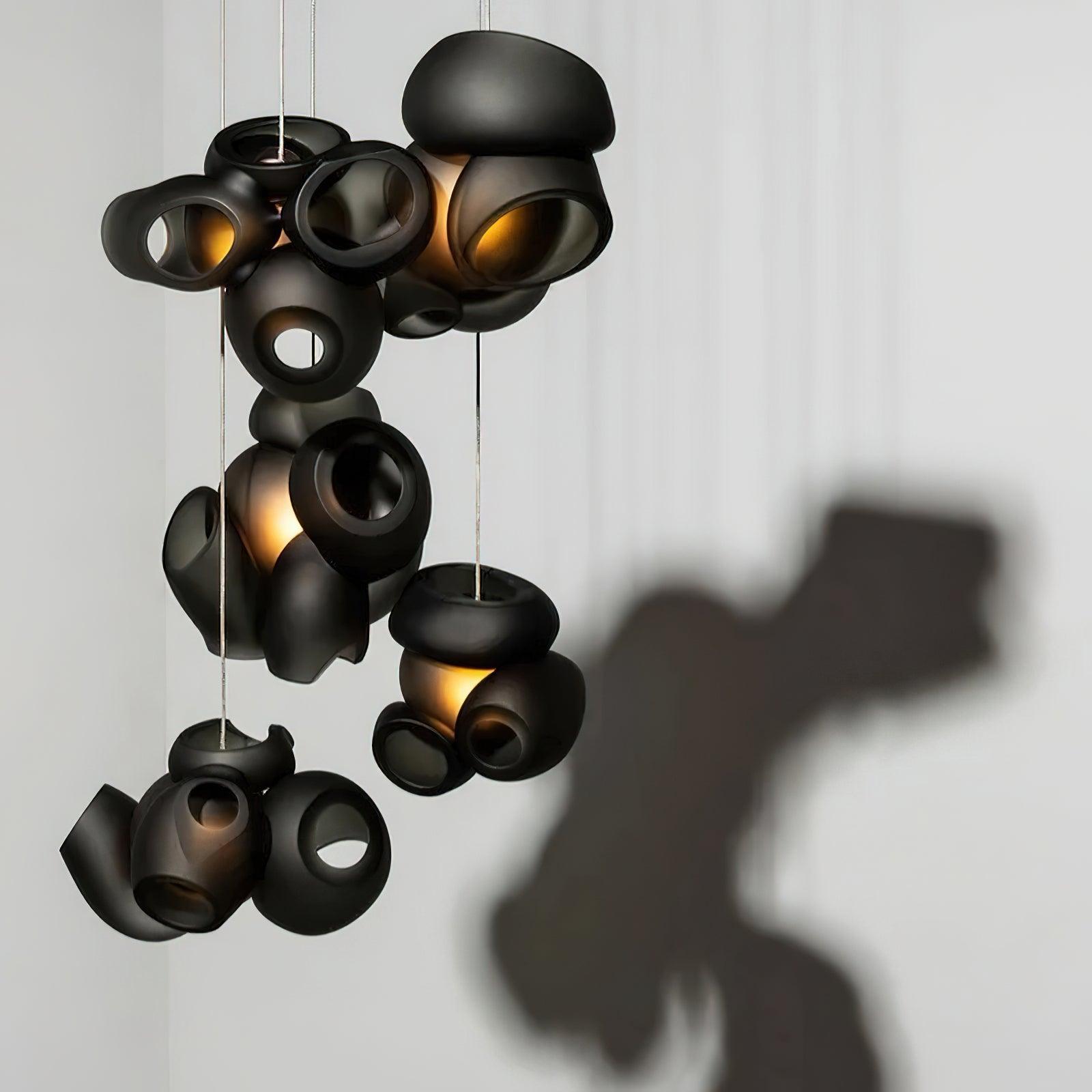 Modern Glass Bubbles Cluster LED Pendant Light for Contemporary Living Spaces