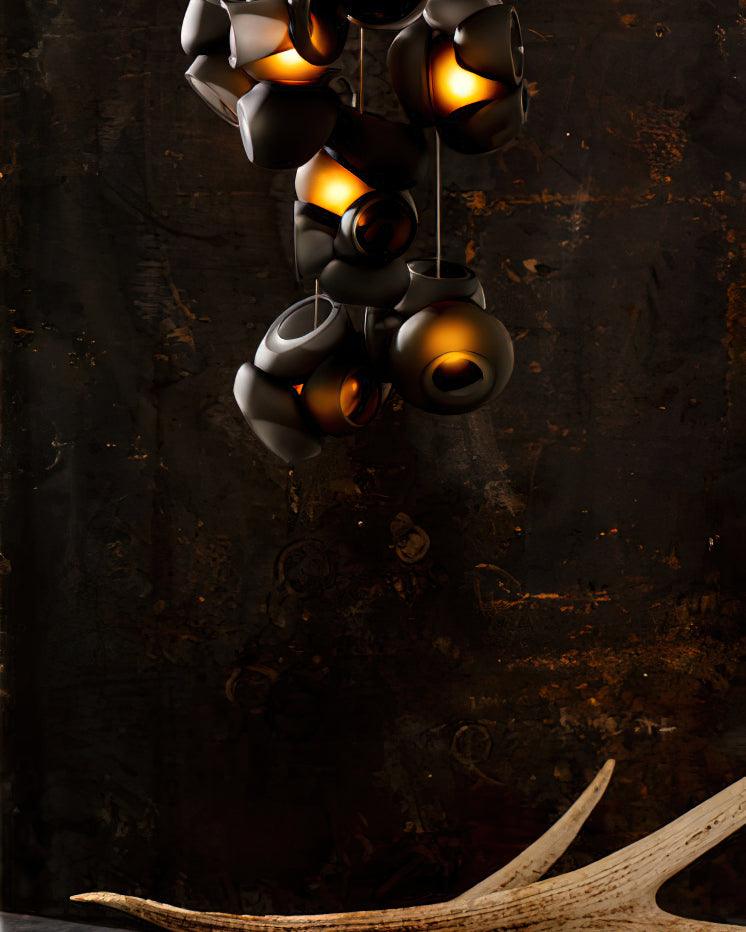 Modern Glass Bubbles Cluster LED Pendant Light for Contemporary Living Spaces