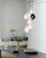 Modern Glass Bubbles Cluster LED Pendant Light for Contemporary Living Spaces
