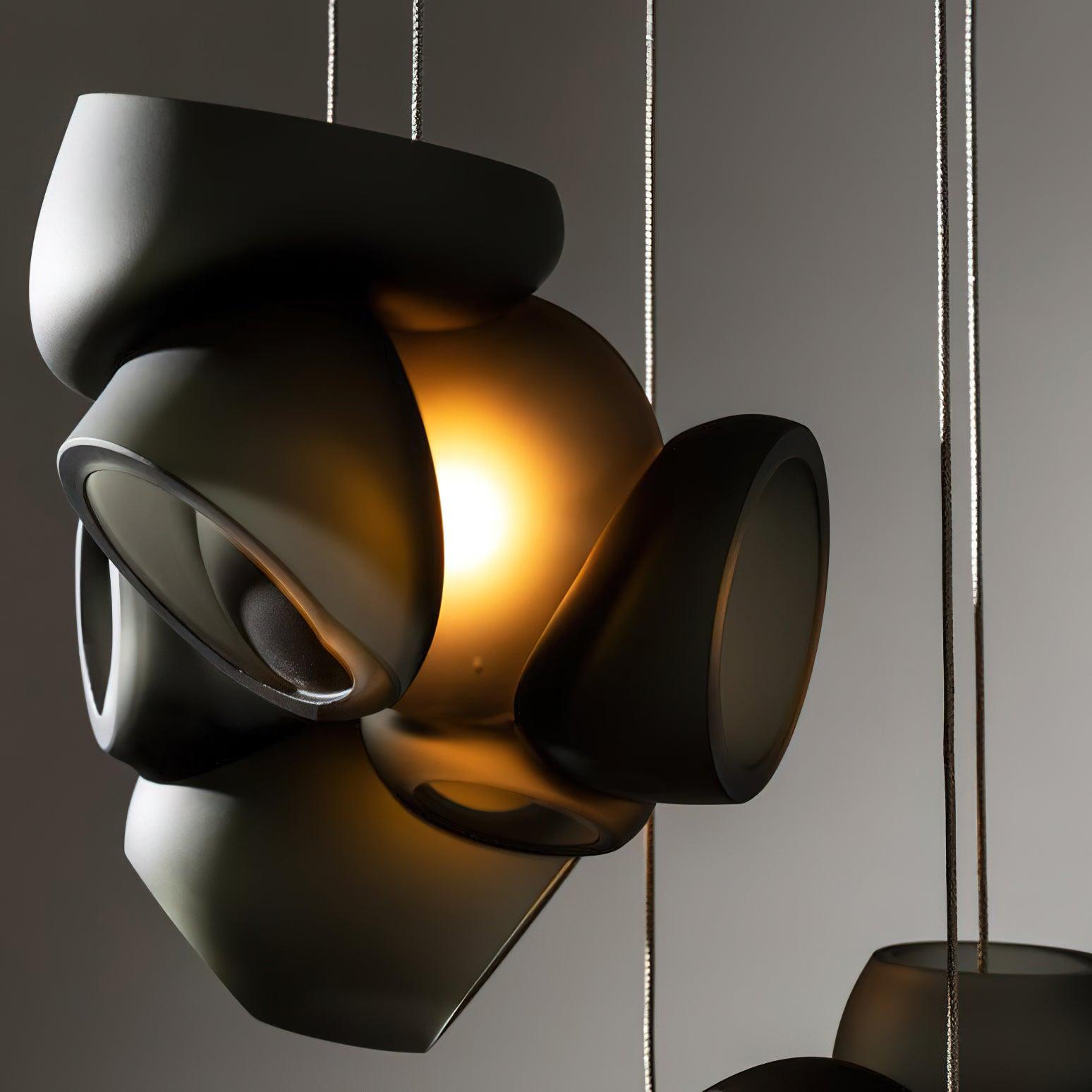 Modern Glass Bubbles Cluster LED Pendant Light for Contemporary Living Spaces