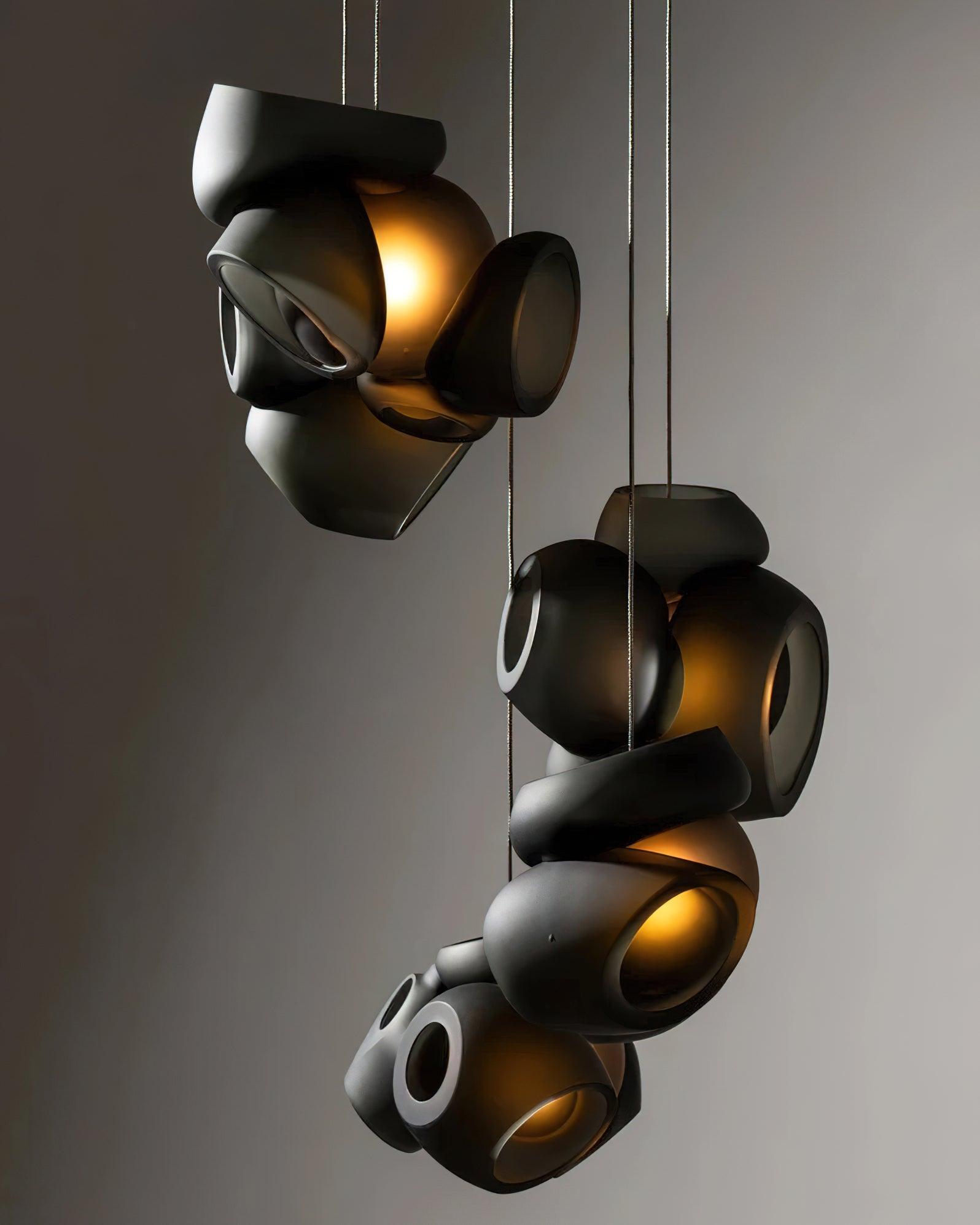 Modern Glass Bubbles Cluster LED Pendant Light for Contemporary Living Spaces