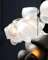 Modern Glass Bubbles Cluster LED Pendant Light for Contemporary Living Spaces