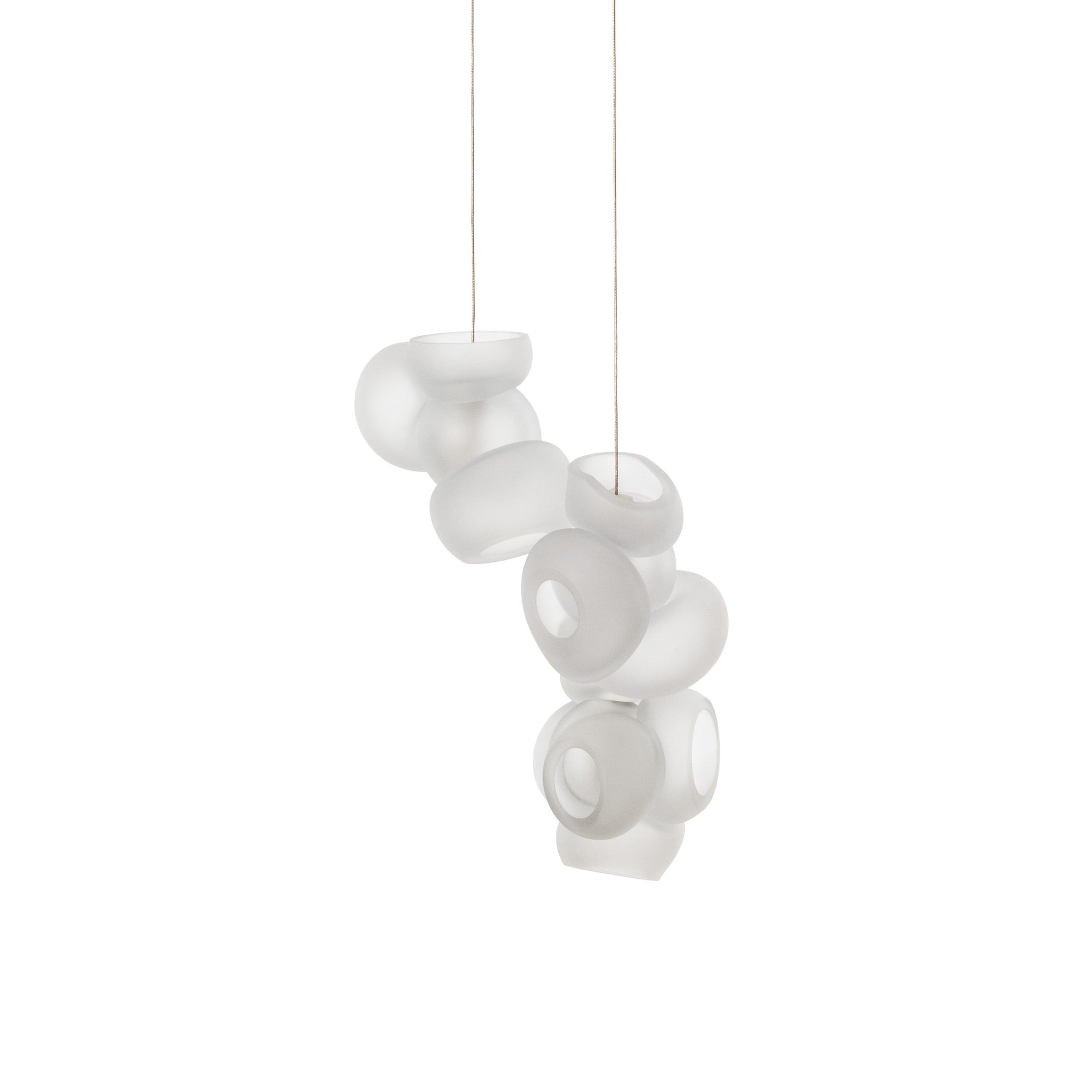 Modern Glass Bubbles Cluster LED Pendant Light for Contemporary Living Spaces