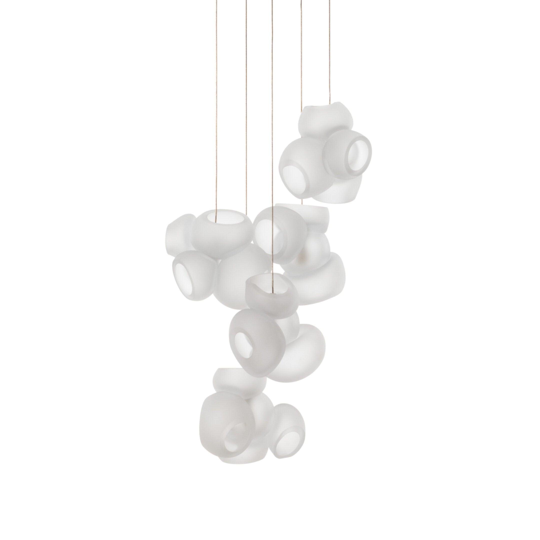 Modern Glass Bubbles Cluster LED Pendant Light for Contemporary Living Spaces