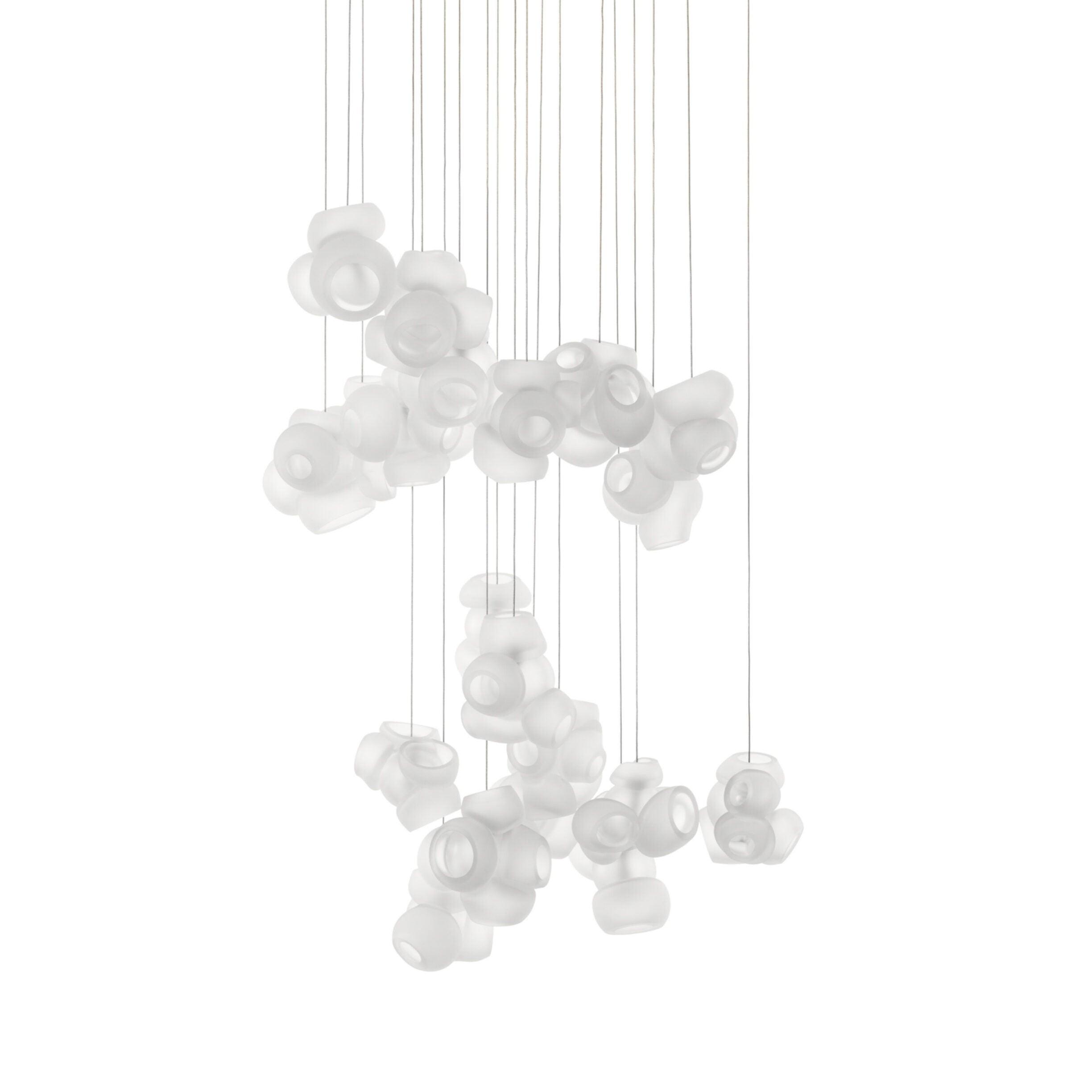 Modern Glass Bubbles Cluster LED Pendant Light for Contemporary Living Spaces