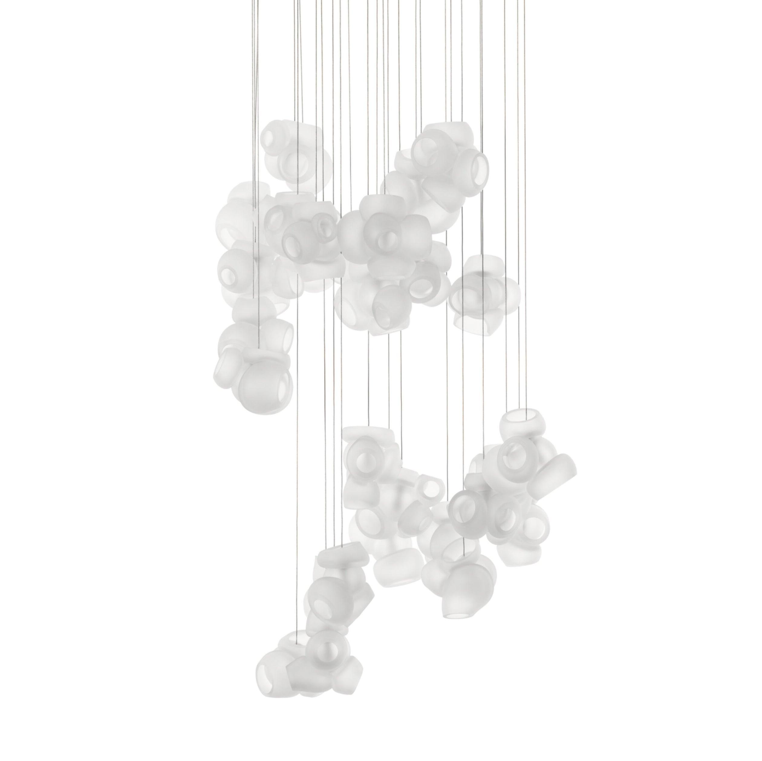 Modern Glass Bubbles Cluster LED Pendant Light for Contemporary Living Spaces