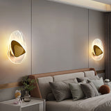 Modern Glass Globe and Metal LED Wall Sconce Set of 2 for Living Room and Bedroom Lighting