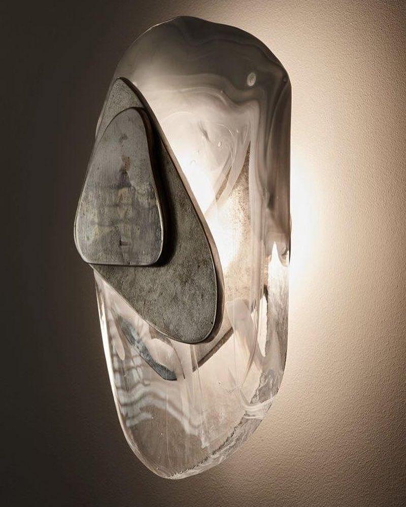 Modern Glass Globe and Metal LED Wall Sconce Set of 2 for Living Room and Bedroom Lighting