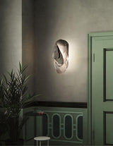Modern Glass Globe and Metal LED Wall Sconce Set of 2 for Living Room and Bedroom Lighting