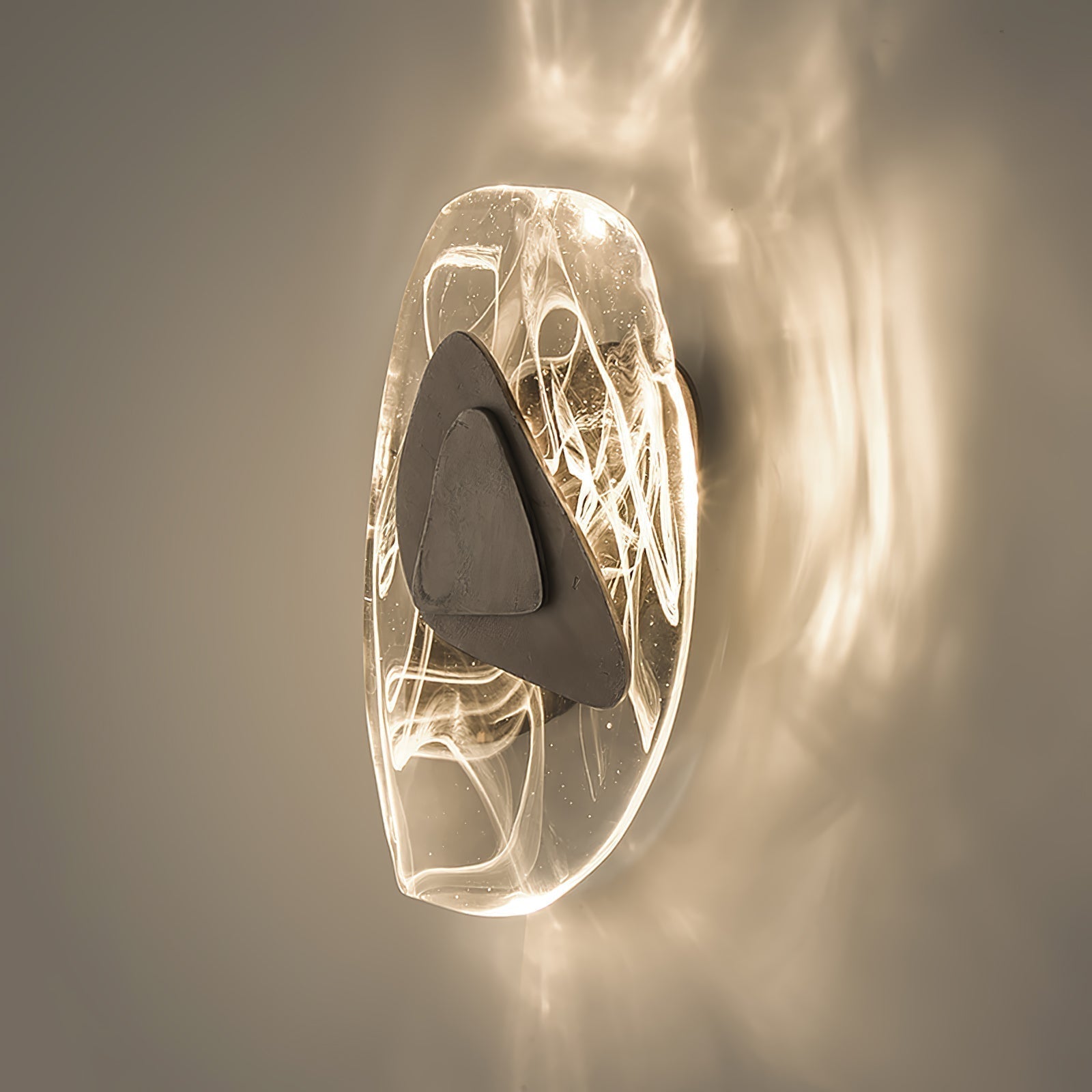 Modern Glass Globe and Metal LED Wall Sconce Set of 2 for Living Room and Bedroom Lighting
