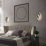 Modern Glass Globe and Metal LED Wall Sconce Set of 2 for Living Room and Bedroom Lighting