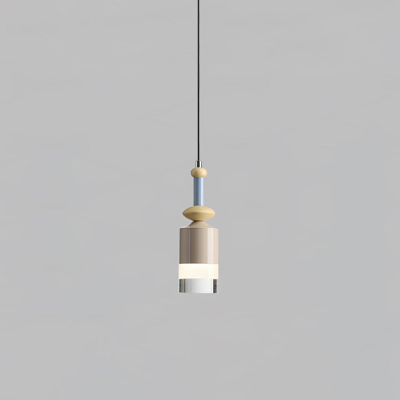 Modern Glass Globe Ball Pendant Light Scandinavian Style Mini Cream Hanging Lamp