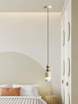Modern Glass Globe Ball Pendant Light Scandinavian Style Mini Cream Hanging Lamp