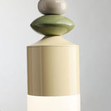 Modern Glass Globe Ball Pendant Light Scandinavian Style Mini Cream Hanging Lamp