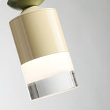 Modern Glass Globe Ball Pendant Light Scandinavian Style Mini Cream Hanging Lamp