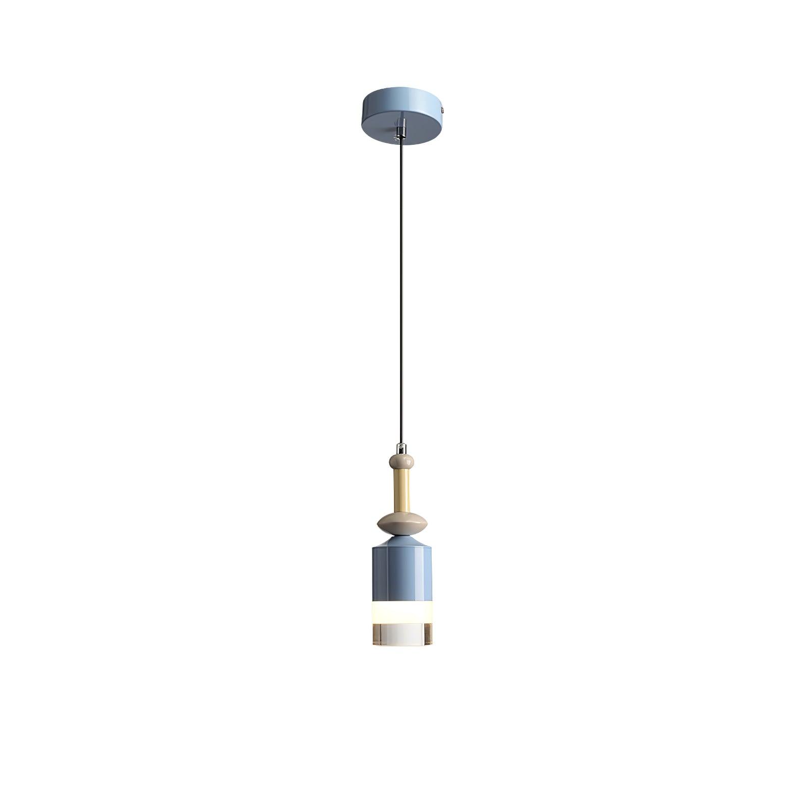 Modern Glass Globe Ball Pendant Light Scandinavian Style Mini Cream Hanging Lamp