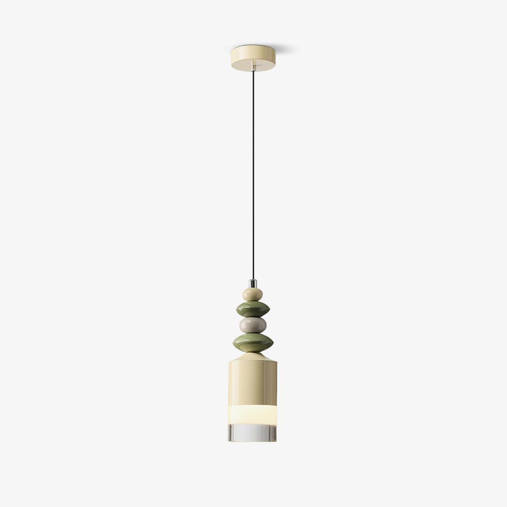 Modern Glass Globe Ball Pendant Light Scandinavian Style Mini Cream Hanging Lamp