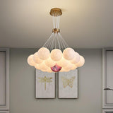 Modern Glass Globe Cluster Chandelier Nordic Pendant Light for Kitchen Island and Dining Room