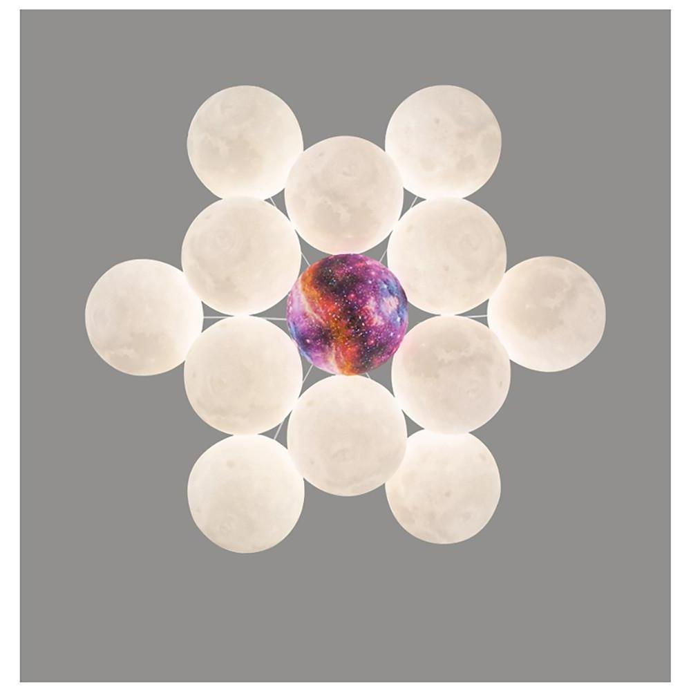 Modern Glass Globe Cluster Chandelier Nordic Pendant Light for Kitchen Island and Dining Room